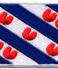 Friesland vlag stoffen opstrijk patch