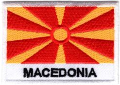 Macedonië stoffen opstrijk patch