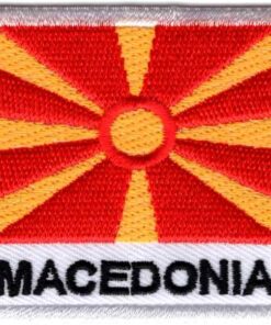 Macedonië stoffen opstrijk patch