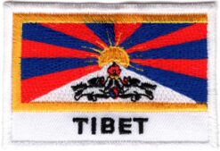Tibet stoffen opstrijk patch