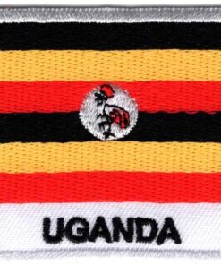 Uganda stoffen opstrijk patch