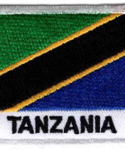 Tanzania stoffen opstrijk patch