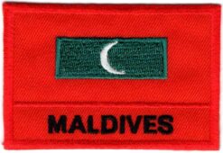 Maldiven stoffen opstrijk patch