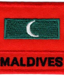 Maldiven stoffen opstrijk patch