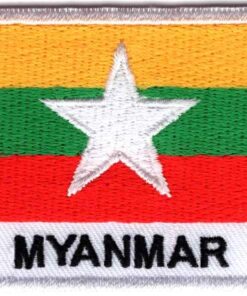 Myanmar stoffen opstrijk patch