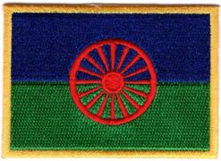 Aufnäher mit Roma-Zigeunerflagge zum Aufbügeln