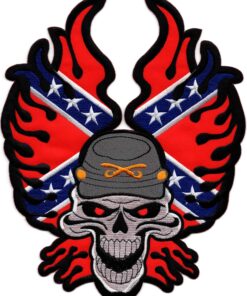 Rebel Flag Applique Iron On Patch