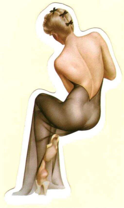 Pin-Up-Girl-Aufkleber