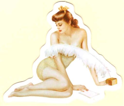 Pin-Up-Girl-Aufkleber