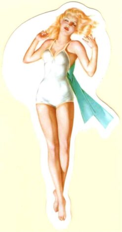 Sticker Pin Up Girl