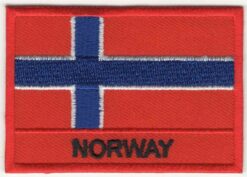 Noorwegen vlag stoffen opstrijk patch