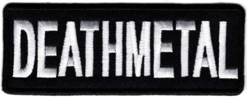 Aufnäher mit Deathmetal-Applikation zum Aufbügeln