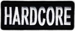 Hardcore-Applikation zum Aufbügeln