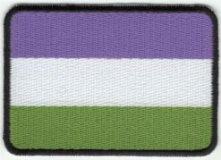 Genderqueer vlag stoffen opstrijk patch