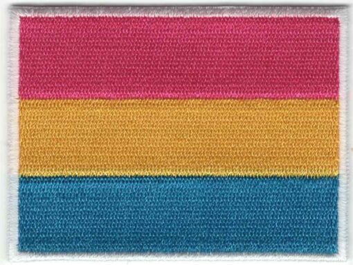 Pansexueel vlag stoffen opstrijk patch