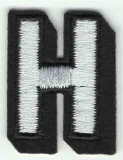 Buchstabe H Applikation zum Aufbügeln