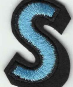 Letter S stoffen opstrijk patch