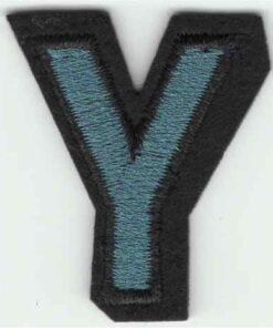 Letter Y stoffen opstrijk patch