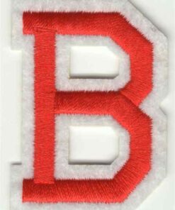 Letter B stoffen opstrijk patch