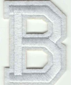 Letter B stoffen opstrijk patch