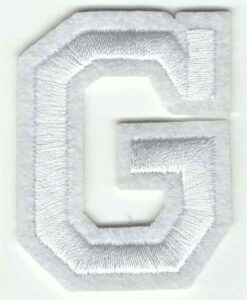 Lettre G Applique Fer Sur Patch