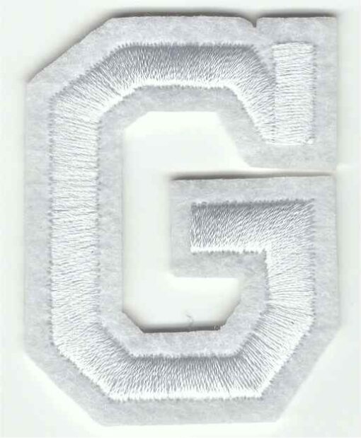 Letter G stoffen opstrijk patch