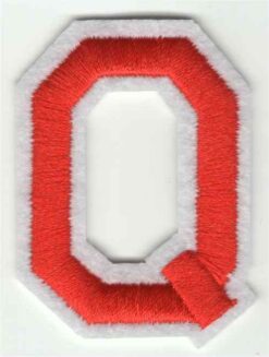 Letter Q stoffen opstrijk patch