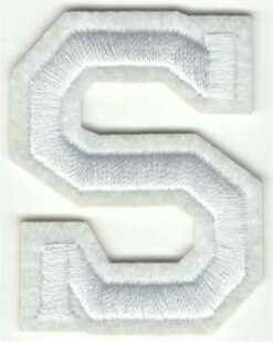 Letter S stoffen opstrijk patch