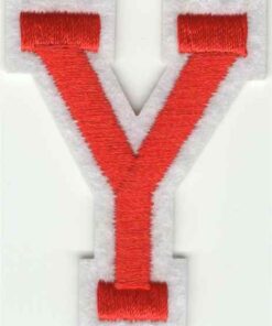 Letter Y stoffen opstrijk patch