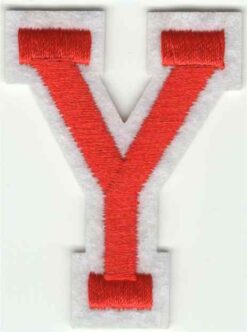 Letter Y stoffen opstrijk patch