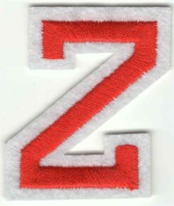 Letter Z stoffen opstrijk patch