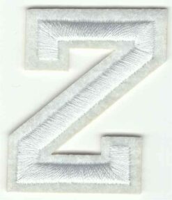 Letter Z stoffen opstrijk patch