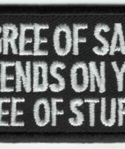 My degree of sarcasm.. stoffen opstrijk patch