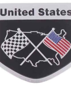 Plaque en aluminium drapeau USA