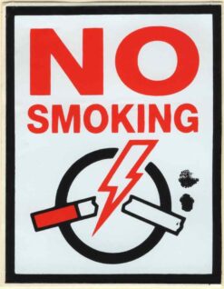 No Smoking sticker