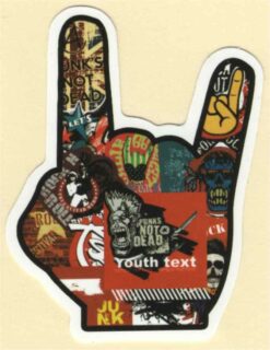 Duivelsteken Rock N Roll sticker