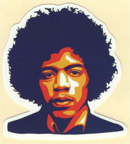 Jimi Hendrix-Aufkleber