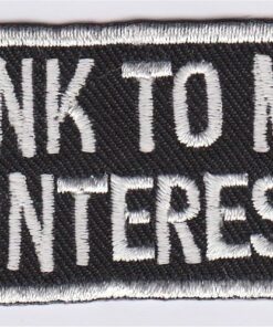 I drink to make you interesting patch