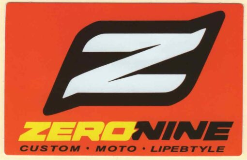Zero Nine Custom Moto Lipestyle Aufkleber