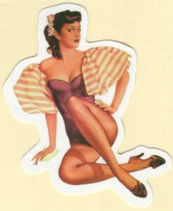 Pin-Up-Girl-Aufkleber