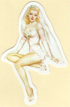 Pin-Up-Girl-Aufkleber