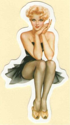 Sticker Pin Up Girl