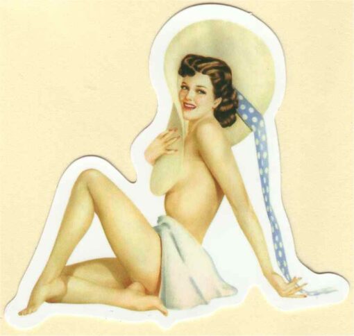 Pin-Up-Girl-Aufkleber