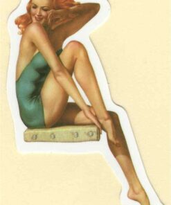 Sticker Pin Up Girl