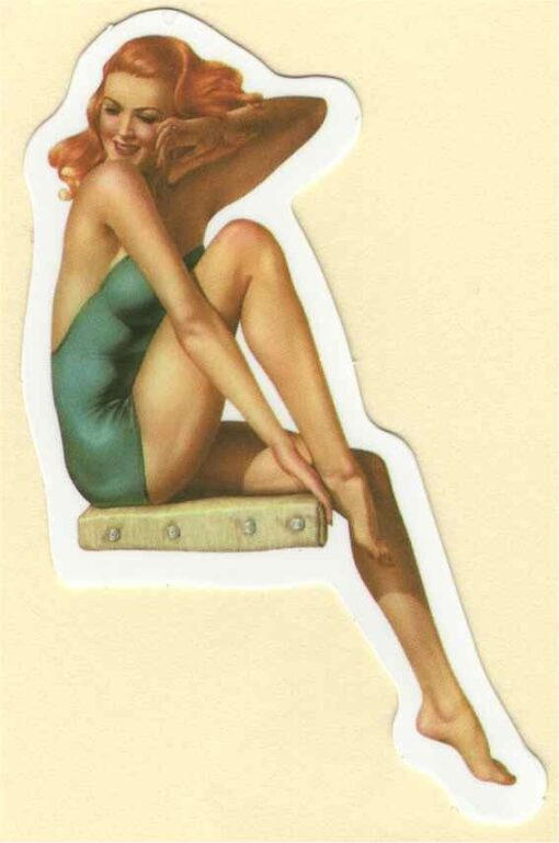 Sticker Pin Up Girl