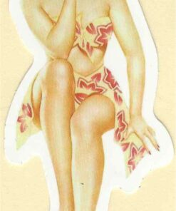 Pin-Up-Girl-Aufkleber