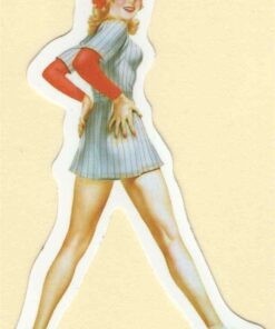 Pin-Up-Girl-Aufkleber