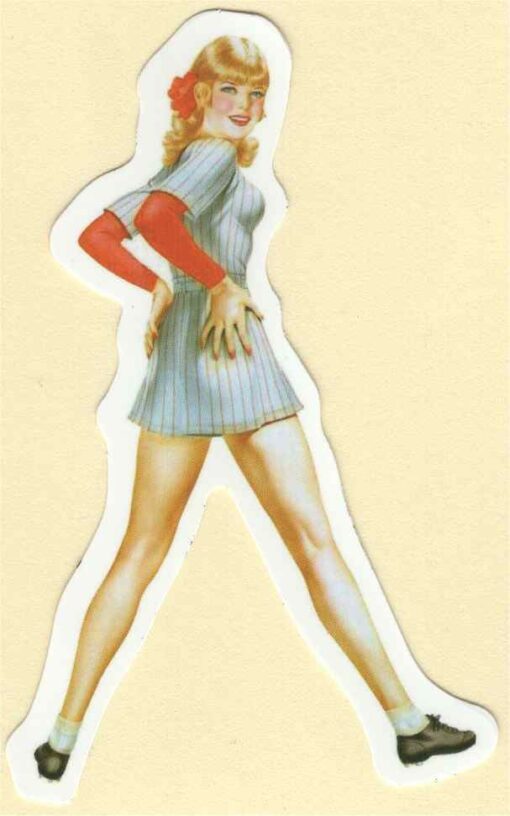 Pin-Up-Girl-Aufkleber