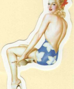 Sticker Pin Up Girl