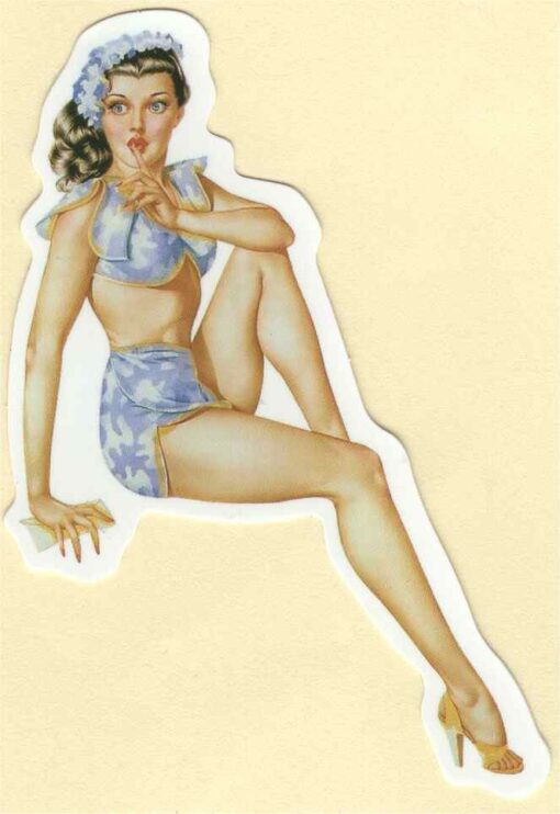Pin-Up-Girl-Aufkleber